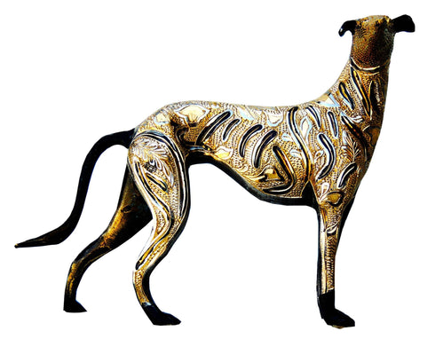 Brass Showpiece Dog Statue 1.154kg